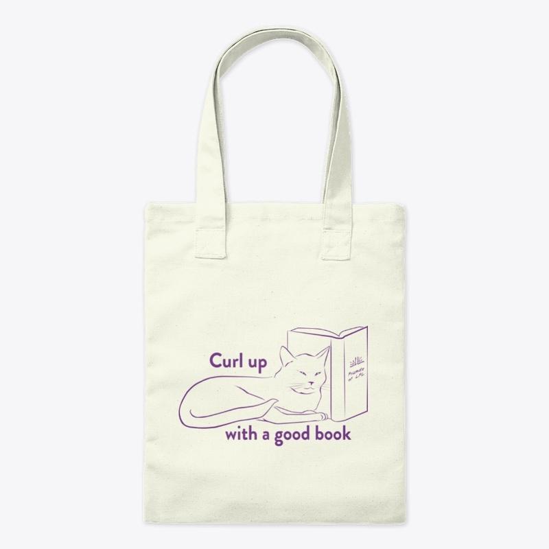 Cat and Book Tote